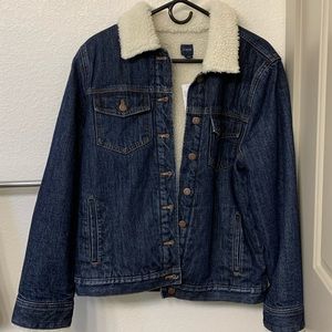 J.Crew Sherpa-Lined Denim Jacket